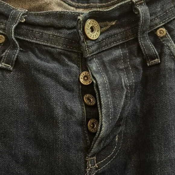 Naked & Famous Selvedge Jeans Mens 32 Weird Guy Cotton Dark Wash Indigo - Picture 3 of 7